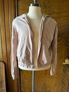 Vuori Dusty Mauve Zip-Up Hooded Jacket